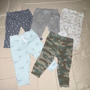 Carters Set of Five Bottoms in Various Patterns